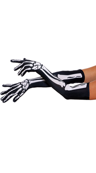 Skeleton Opera Gloves