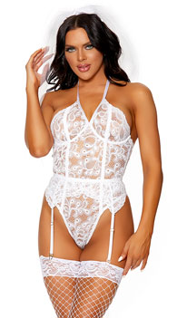 Just A Touch Lace Teddy