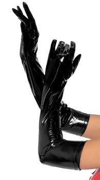 Wet Look Gloves 