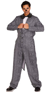 Men's Pinstriped Tux Costume