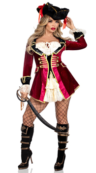 Captivating Pirate Captain Costume