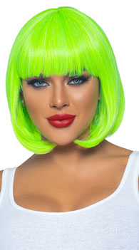 12" Short Neon Wig