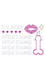 Bride Squad Body Jewel Stickers