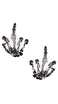 Middle Finger Skeleton Hand Pasties