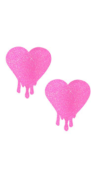 Melting Light Pink Heart Pasties