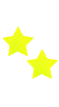 Neon Yellow Starburst Pasties