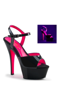 6 Inch Neon Patent Sandal