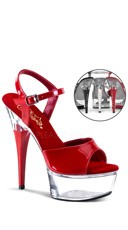  -  - Red Patent / Clear