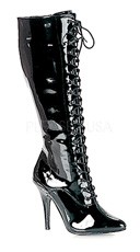 5 Inch Lace Up Knee Boot, Side Zip