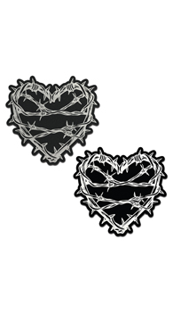 Barbed Wire Heart Pasties