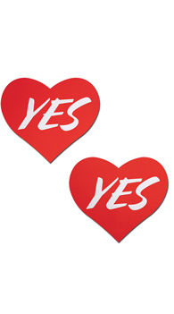 "YES" Heart Pasties