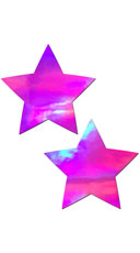 Holographic Pink Rockstar Pasties