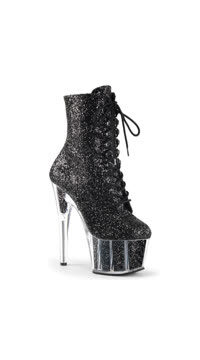 7" Glittery Ankle Boot