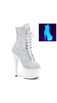  - Neon White Multi Glitter/Neon White