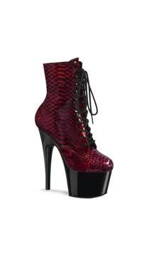  - Red Snake Print Pat/Blk