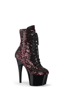  - Blk-Red Flip Sequins/Blk