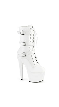  - White Faux Leather/Matching