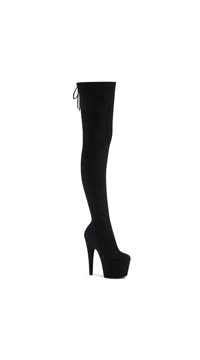 7" Heel, 2 3/4" PF Stretch Pull-On Thigh High Boot