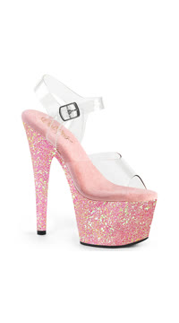  - Clr/B. Pink Glitter