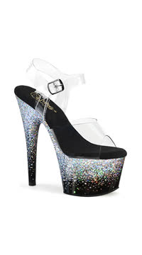  - Clr/Blk-Slv Multi Glitter