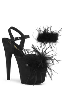  - Blk Faux Suede-Feather/Blk Faux Suede