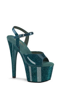  - Teal Glitter Pat/M