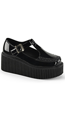 Patent Leather Mary Jane Creeper Shoe