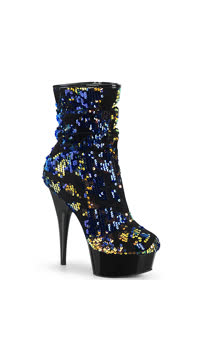  - Blue Iridescent Sequins/Blk