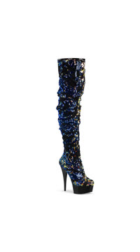  - Blue Iridescent Sequins/Blk