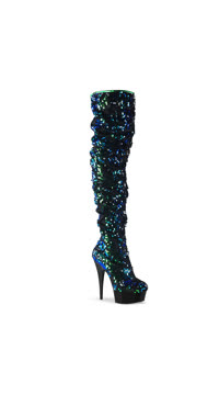  - Green Iridescent Sequins/Blk