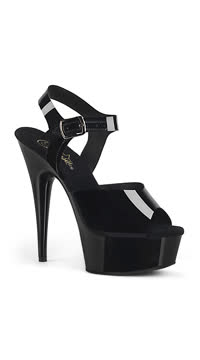 6" Heel, 1 3/4" PF Ankle Strap Sandal