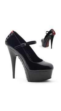 6" Heel, 1 3/4" PF Maryjane Pump