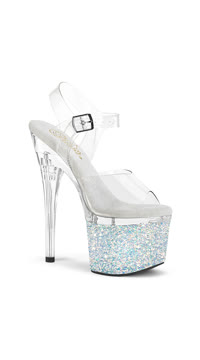  - Clr/Clr-Wht Multi Glitter