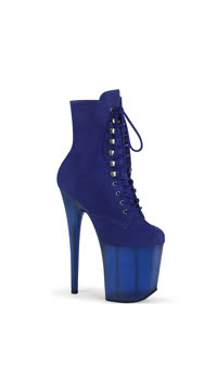  - Royal Blue Faux Suede/Frosted Blue