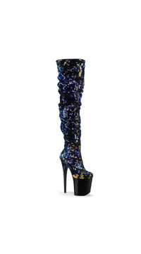  - Blue Iridescent Sequins/Blk