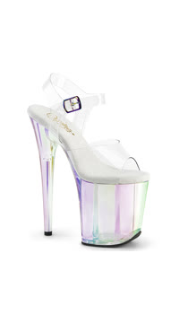 8" Heel, 4" PF Ankle Strap Sandal