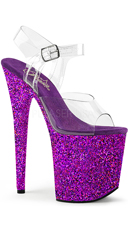  -  - Clear/Purple Holo Glitter