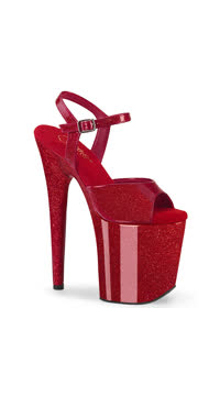  - Ruby Red Glitter Pat/M