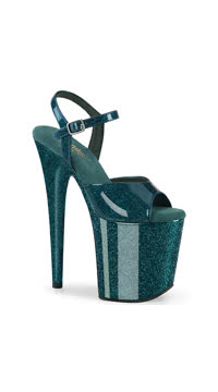  - Teal Glitter Pat/M