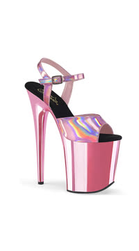 8" Heel, 4" PF Ankle Strap Sandal