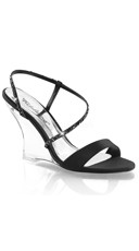 Clear Wedge Sling Back Sandals