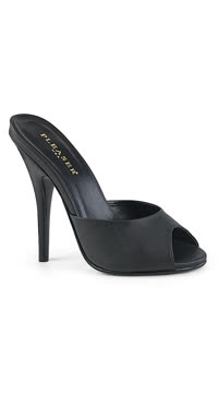 *5" Heel Peep Toe Mule Sandal