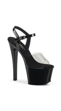 7" Heel, 2 3/4" PF Ankle Strap Sandal