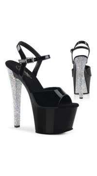 7" Heel, 2 3/4" PF Ankle Strap Sandal