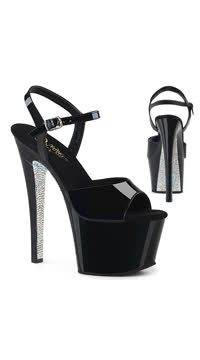 7" Heel, 2 3/4" PF Ankle Strap Sandal