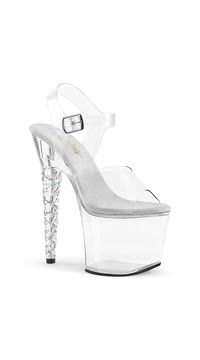 7" Unicorn Heel, 3 1/4" PF Ankle Strap Sandal w/ RS Heel